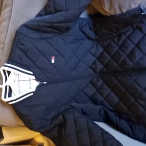 Tommy Hilfiger womens large black coat